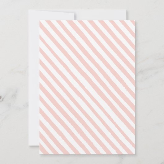 Roze boho regenboogmeisje uitnodiging tot douche (Achterkant)