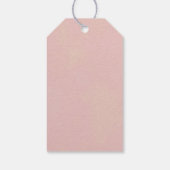 Roze Boho Roos Soiree Dank u Label Cadeaulabel (Achterkant)