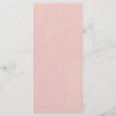 Roze Boho Safari Party Dieren Baby shower Menu (Achterkant)