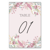 Roze Boho Stijl Kaart (Voorkant)