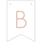 Roze Boho Sun Baby shower Bunting Flags Vlaggetjes (Derde vlag)
