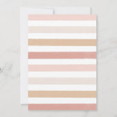 Roze Boho Waterverf Regenboog Meisje Verjaardagsfe Kaart (Achterkant)