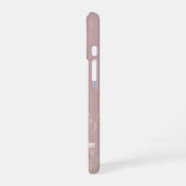 Roze Boho Waterverf Wilde Bloemen iPhone 16 Hoesje (Linkerkant)