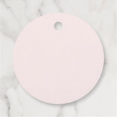 Roze Boho Wilde Bloemen Afstudeerfeest Bedankjes Labels (Achterkant)