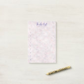 Roze Bokeh Gebriefde Takenlijst Notities Post-it® Notes (Op bureau)