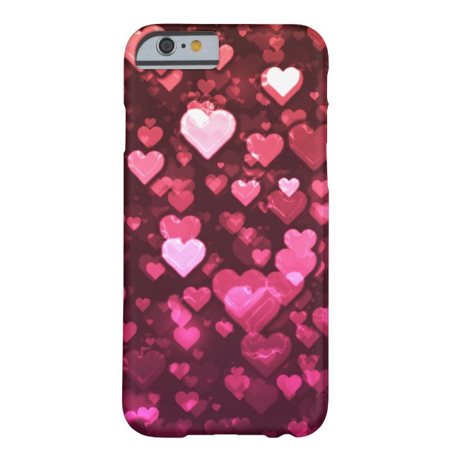 Roze Bokeh Hearts Digital Background Wallpaper Case-Mate iPhone Case (Achterkant)