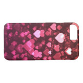 Roze Bokeh Hearts Digital Background Wallpaper Case-Mate iPhone Case (Achterkant (Horizontaal))