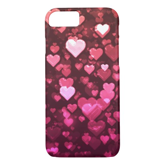Roze Bokeh Hearts Digital Background Wallpaper Case-Mate iPhone Case (Achterkant)
