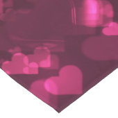 Roze Bokeh Hearts Digital Background Wallpaper Korte Tafelloper (Hoek)