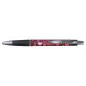 Roze Bokeh Hearts Digital Background Wallpaper Pen (Achterkant)