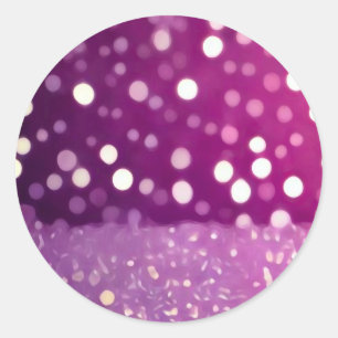 Roze Bokeh Lichten Ronde Sticker