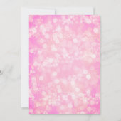 roze Bokeh Mermaid Theme Birthday Kaart (Achterkant)