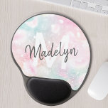 Roze  Bokeh Pattern Gel Muismat<br><div class="desc">U kunt dit  roze handvat glitter patroon eenvoudig personaliseren met uw eigen naam en/of monogram.</div>
