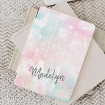 Roze  Bokeh Pattern iPad Pro Cover<br><div class="desc">U kunt dit  roze handvat glitter patroon eenvoudig personaliseren met uw eigen naam en/of monogram.</div>