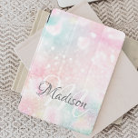 Roze  Bokeh Pattern iPad Pro Cover<br><div class="desc">U kunt dit  roze handvat glitter patroon eenvoudig personaliseren met uw eigen naam en/of monogram.</div>