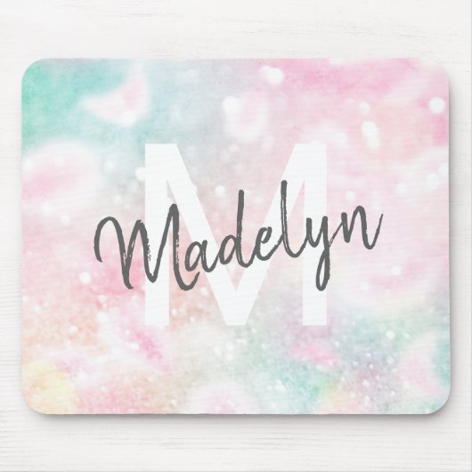 Roze  Bokeh Pattern Muismat (Voorkant)