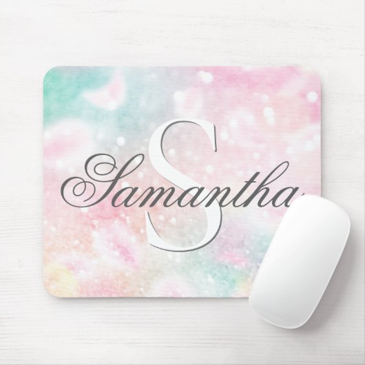 Roze  Bokeh Pattern Muismat (Met muis)