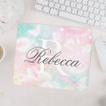 Roze  Bokeh Pattern Muismat<br><div class="desc">U kunt dit  roze handvat glitter patroon eenvoudig personaliseren met uw eigen naam en/of monogram.</div>