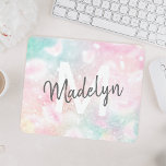 Roze  Bokeh Pattern Muismat<br><div class="desc">U kunt dit  roze handvat glitter patroon eenvoudig personaliseren met uw eigen naam en/of monogram.</div>