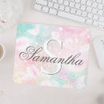 Roze  Bokeh Pattern Muismat<br><div class="desc">U kunt dit  roze handvat glitter patroon eenvoudig personaliseren met uw eigen naam en/of monogram.</div>