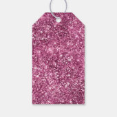 Roze Bokeh Stars Cadeaulabel (Achterkant)