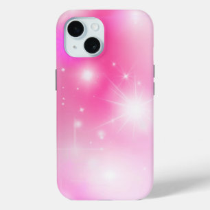 Roze Bokeh Stars iPhone 15 Case