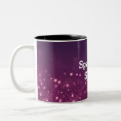Roze Bokeh Stars Koffiemok (Links)