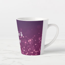 Roze Bokeh Stars Latte Mok
