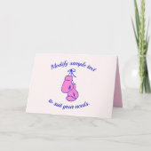 Roze Bokshandschoenen Kaart (Voorkant)