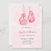 Roze bokshandschoenen kaart (Voorkant)