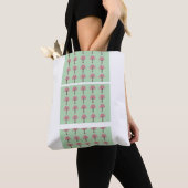 Roze Bomen Patroon Boodschappentas Tote Bag (Dichtbij)