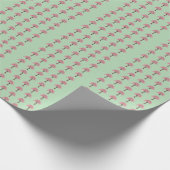Roze Bomen Patroon Cadeaupapier (Hoek)