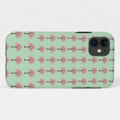 Roze Bomen Patroon Case-Mate iPhone Case (Achterkant (horizontaal))