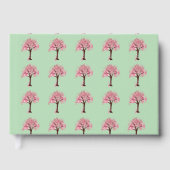 Roze Bomen Patroon Gastenboek (Voorkant)