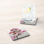 Roze Bonsai-boom Drankjes Onderzetter (Rechterzijde)