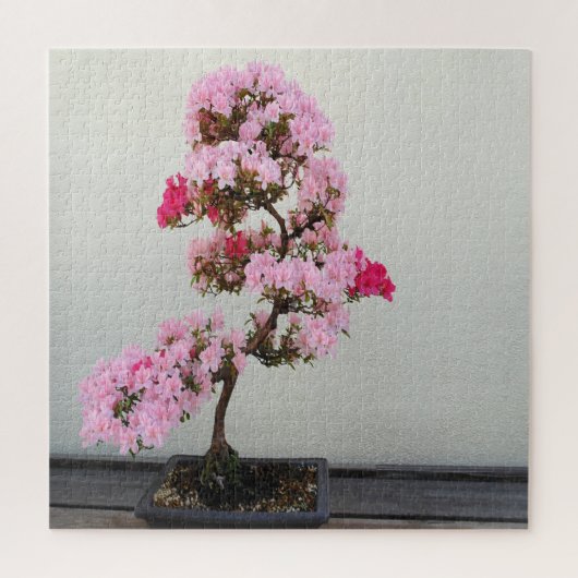 Roze Bonsai-boom Legpuzzel (Verticaal)