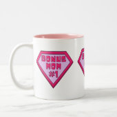 Roze bonus mam #1 Moederdag tweetone koffie Mok (Links)