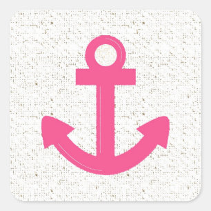 Roze booanker in nood verkerende stickers