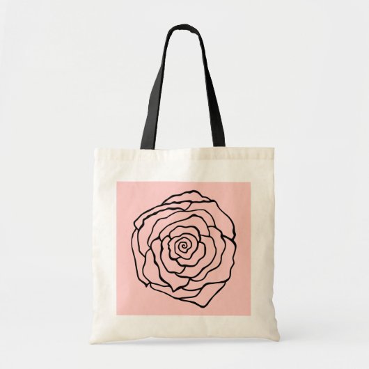 Roze boodschappentas tote bag (Voorkant)