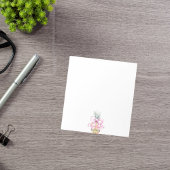 Roze boog ananas tropische naam notitieblok