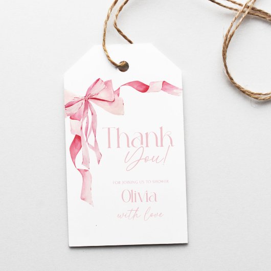 Roze boog Baby shower, Baby shower, het is een mei Cadeaulabel