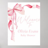 Roze boog Baby shower, Baby shower, het is een mei Poster (Voorkant)