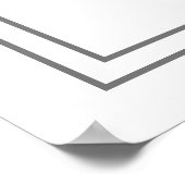 Roze Boog Baby Shower Bedankje Poster (Hoek)