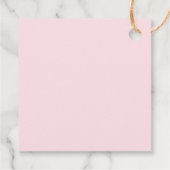 roze boog Baby shower meisje Bedankjes Labels (Achterkant)