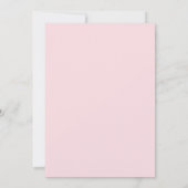 roze boog Baby shower meisje Kaart (Achterkant)