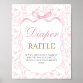 roze boog Baby shower meisje Poster (Voorkant)