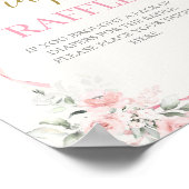 roze boog Baby shower meisje Poster (Hoek)