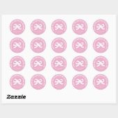 Roze boog baby shower partij gunst dank u sticker (Vel)