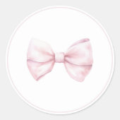 Roze boog Baby shower Sticker (Voorkant)