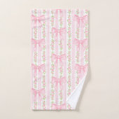 Roze boog badhanddoek, coquette badkamer decor bad handdoek (Handdoek)
